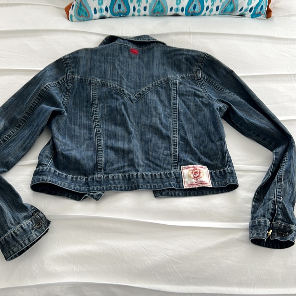 EckoRed cropped denim jacket like new condition
